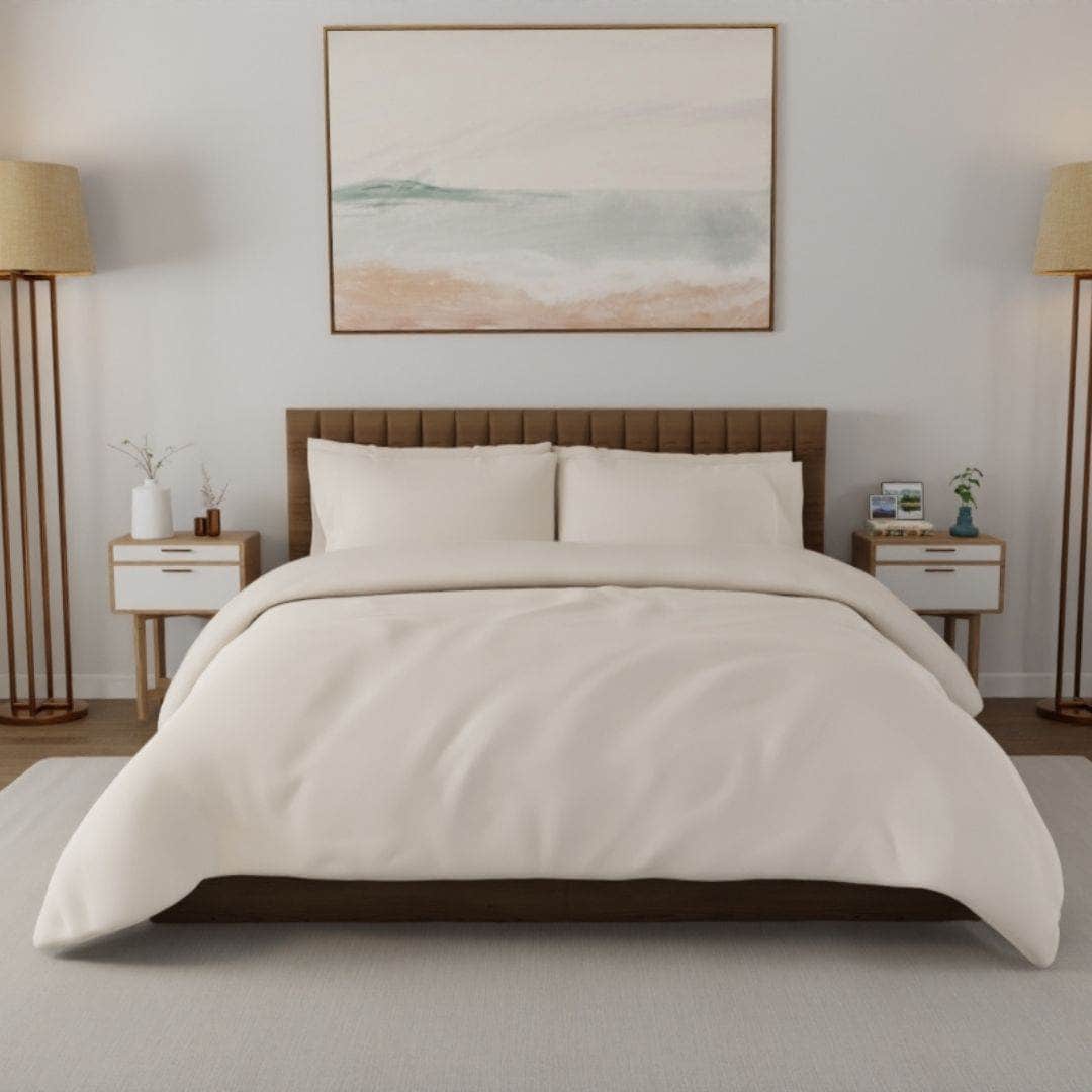 Essential Organic Percale Collection Duvet Cover