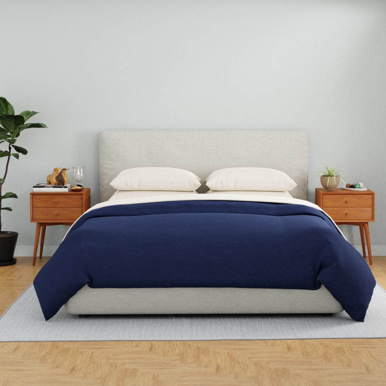 Essential Organic Percale Collection Duvet Cover