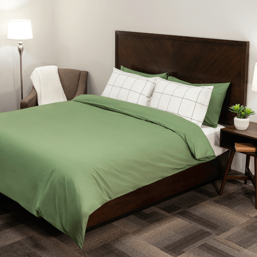 Essential Organic Percale Collection Duvet Cover