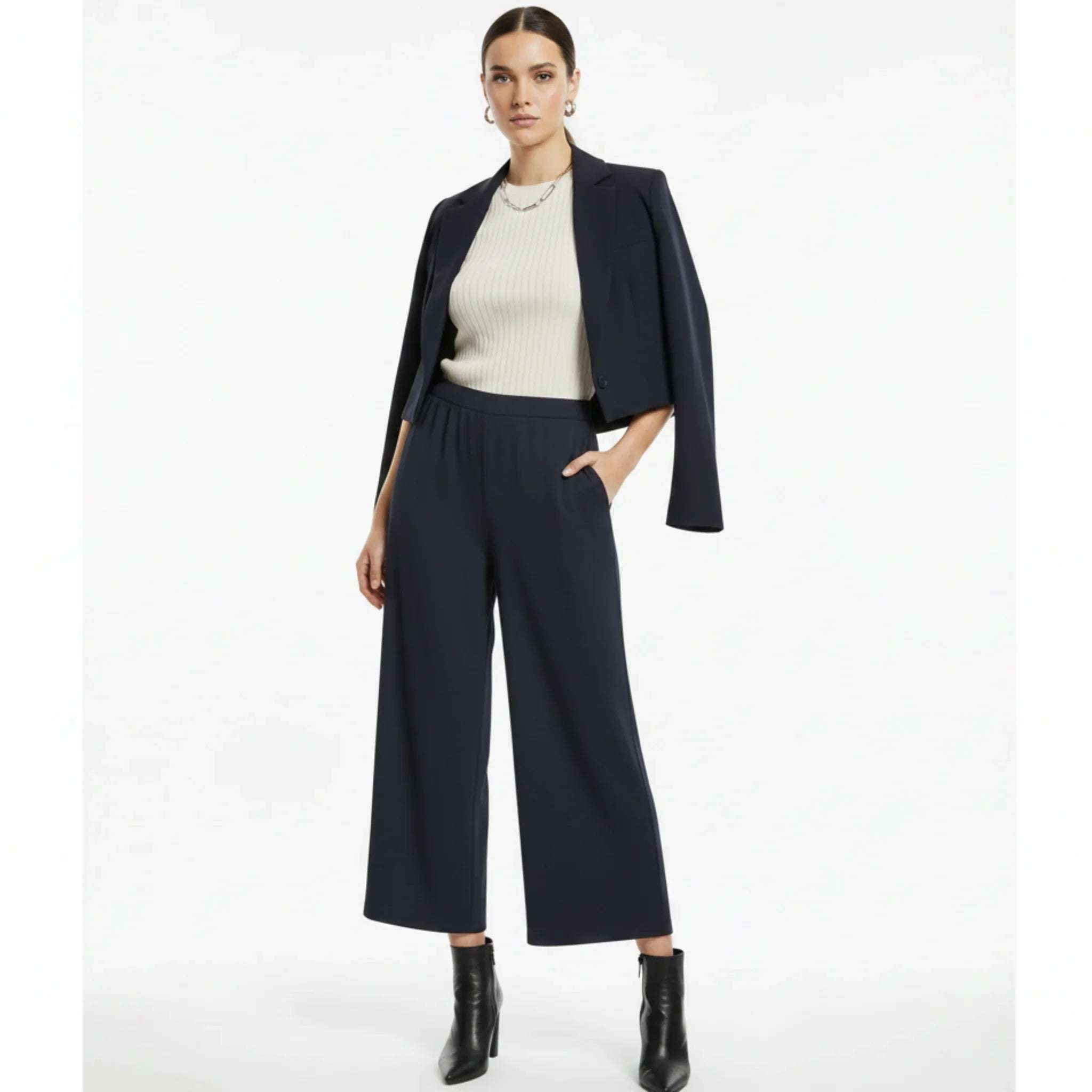 Pantalon fluide court