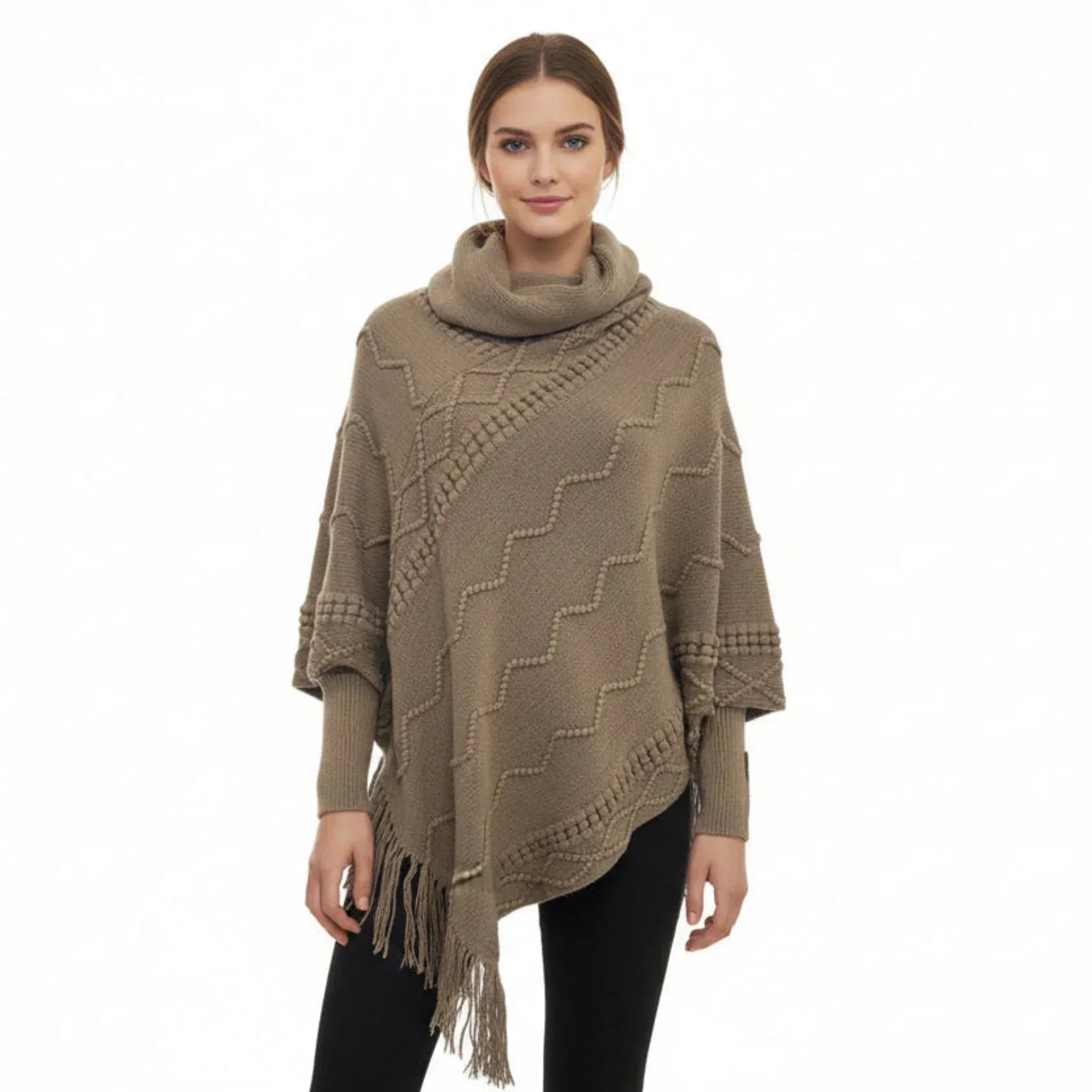 Poncho col montant