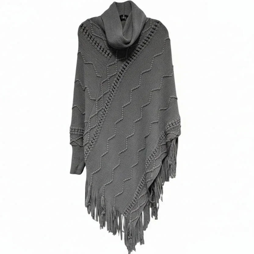Poncho col montant