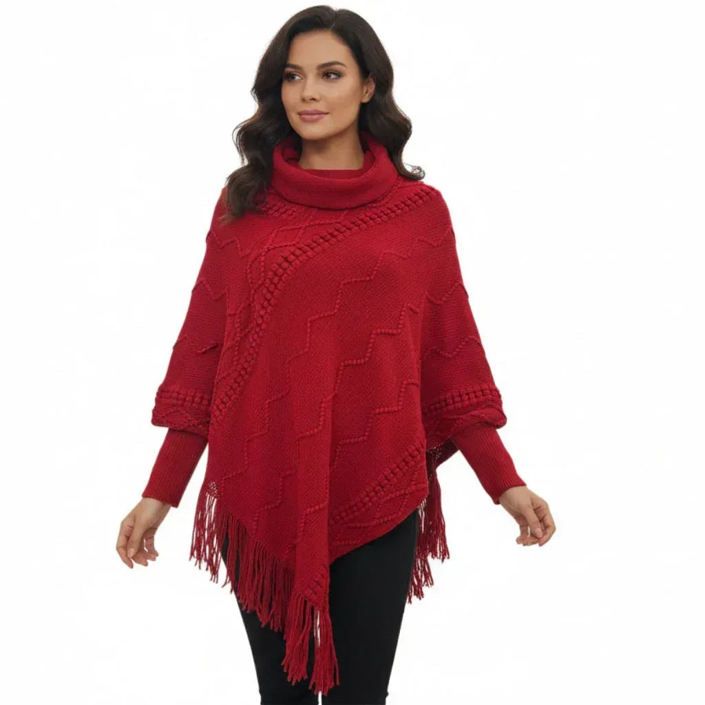 Poncho col montant