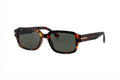 Boléro Rhea — Retro Rectangle Polarized Sunglasses, Tortoiseshell